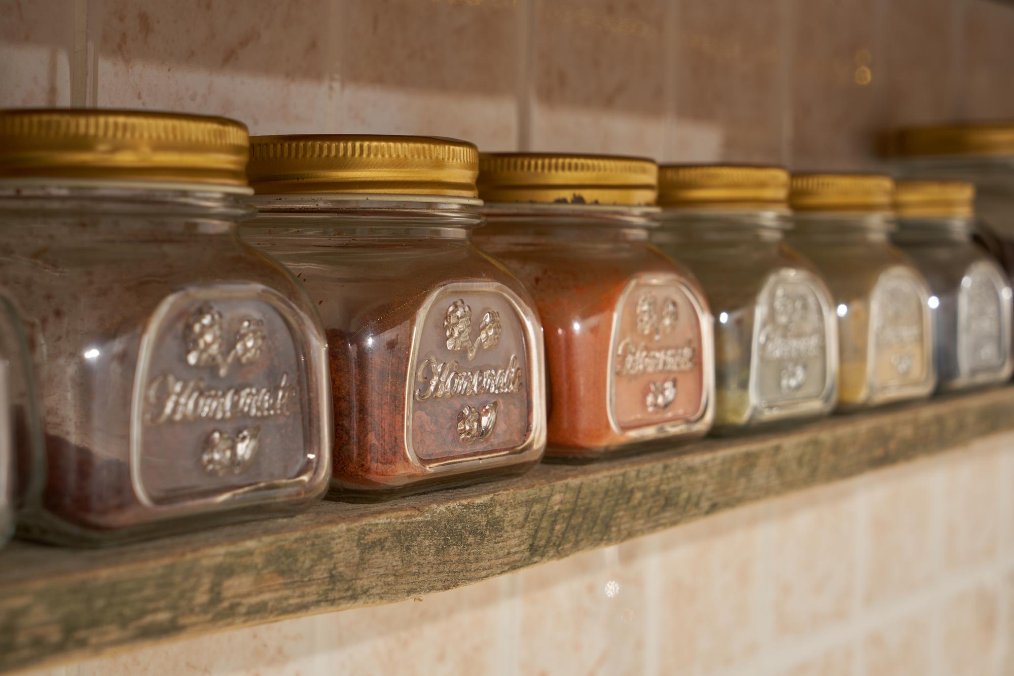 preserving jars labeled
